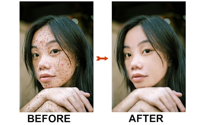 do professional photo retouching and skin editing