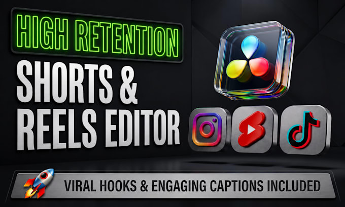 edit high retention video for tiktok instagram reels and youtube shorts