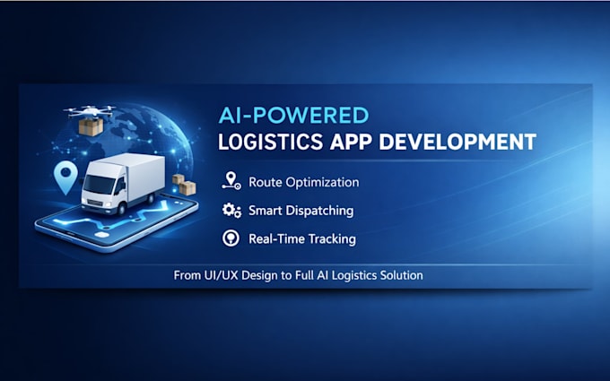 develop ai logistics app, truck booking, courier delivery, parcel tracking app