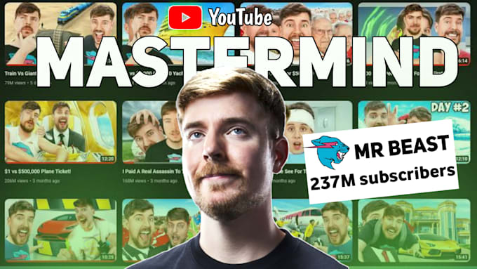design eye catching youtube thumbnail with high CTR like mrbeast