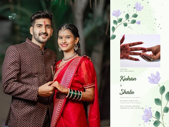 wedding album cover design