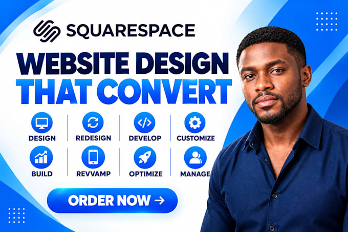 fix, optimize or redesign squarespace website for conversions