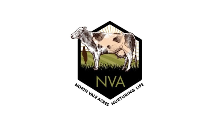 design super north vale acres nurturing life logo