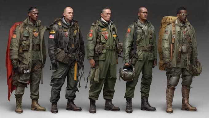 create military themed illustration for you