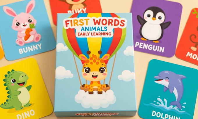Design kids educational flashcard memory playing kids card game card ...
