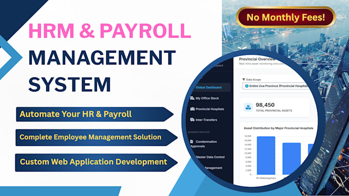 develop a custom hrm and payroll management system in PHP