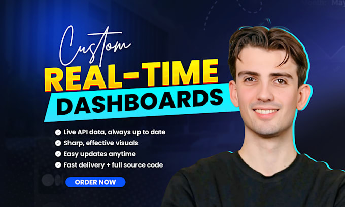 create a custom realtime dashboards with live API data