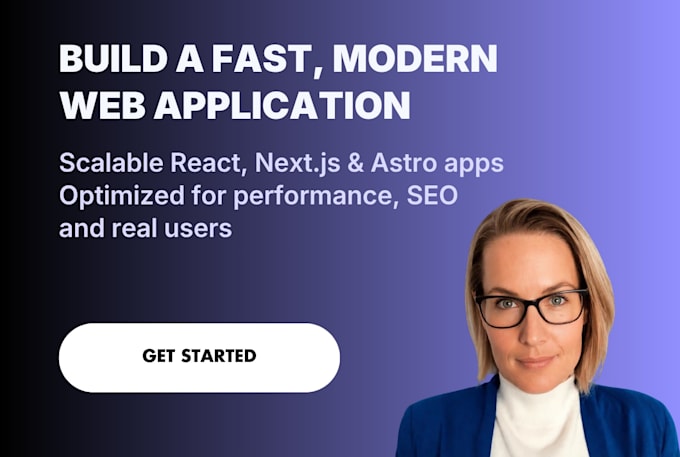 Construir uma aplicação web moderna usando react, next js ou astro