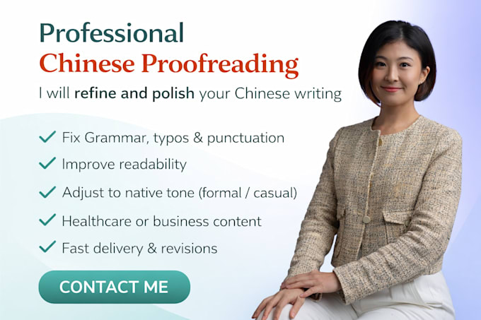 provide chinese proofreading service