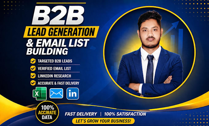 targeted b2b leads, email list and linkedin prospects
