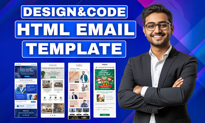 design and code responsive HTML email template
