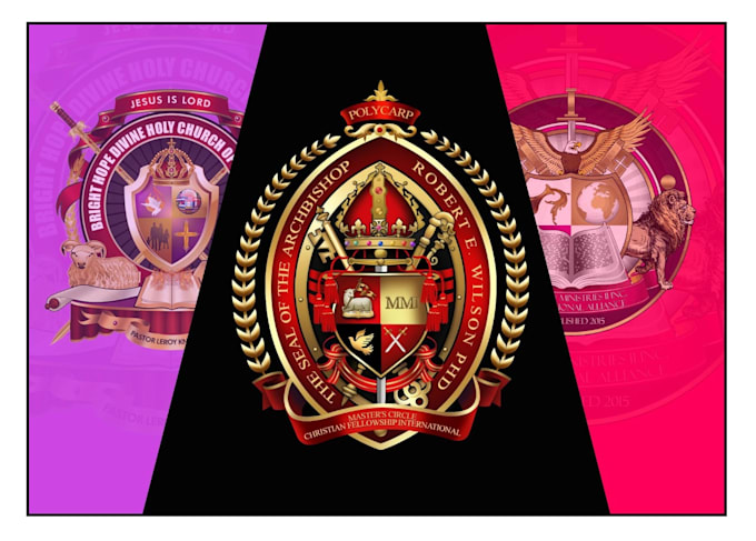 design an ecclesiastical seal, bishop seal or apostle seal