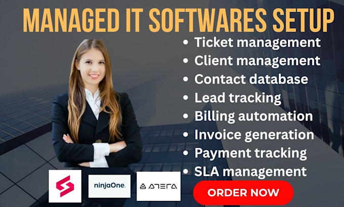 setup managed it services ninjaone atera pulseway superops halopsa autotask psa
