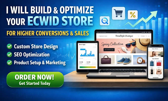 build and optimize your ecwid store for higher conversions and sales