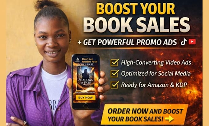 create converting book promo ads for amazon and social media