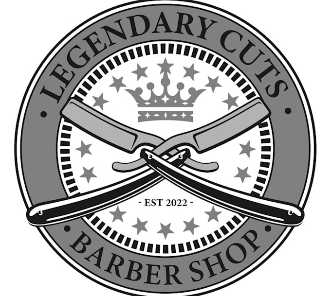 design attractive barber shop logo