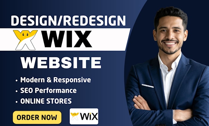 do modern wix website design, redesign wix website, wix online store