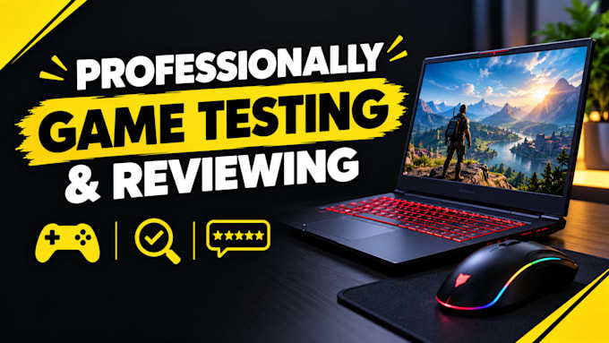 professionally test and review your steam or mobile game