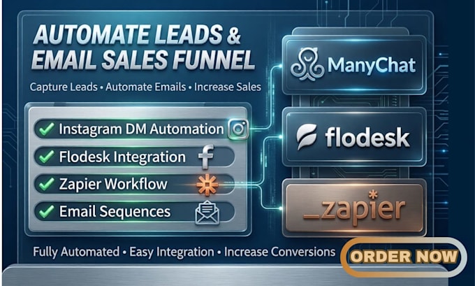 setup brevo convertkit manychimp dm automation flodesk email zapier integration
