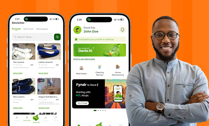 do mobile app development, ios app and andriod development using flutter