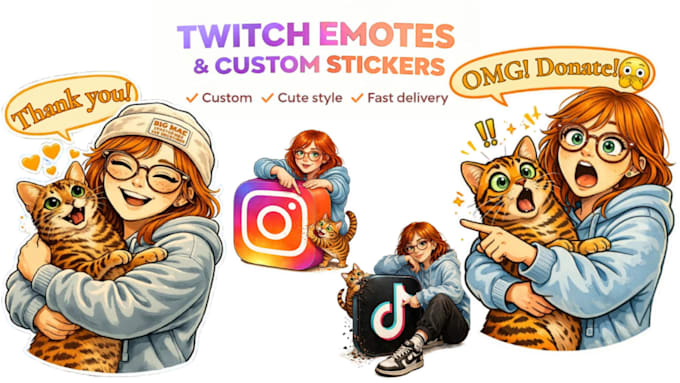 create cute twitch emotes and custom stickers