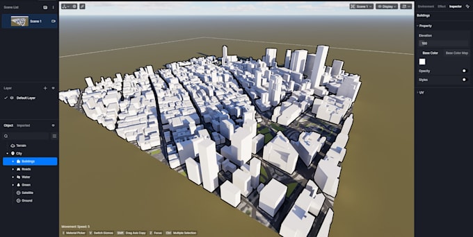 build a 3d map city or globe map animation custom map using webgl and threejs