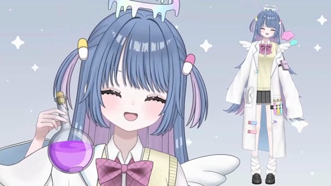 design and rig live2d model live 2d vtuber model 2d vtuber model vtuber model