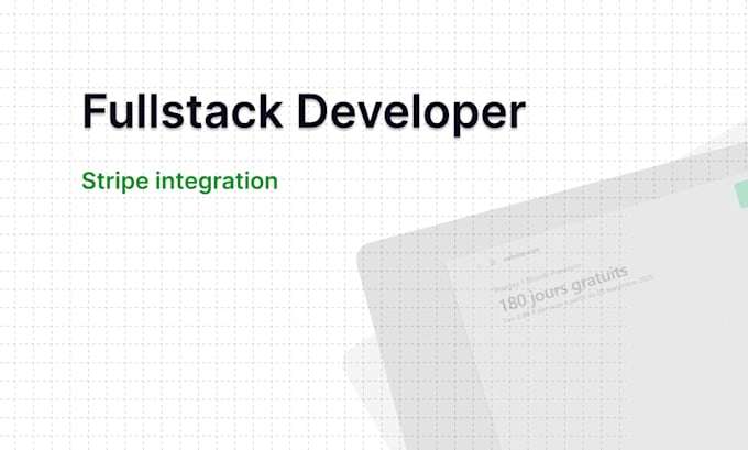 develop a full stack web app with stripe and admin dashboard