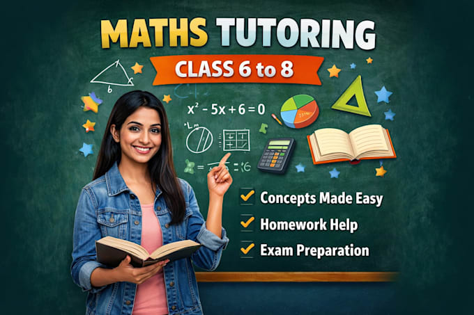 provide online maths tuition for class 6 to 8 students