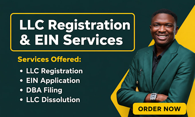 do dba registration and filing, llc registration, dissolve llc, ein application
