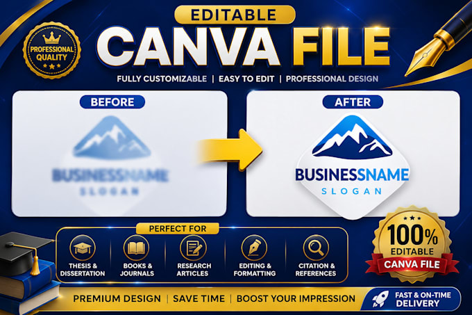 recreate your logo in canva editable format fast
