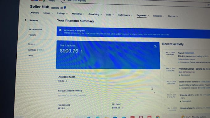 do manage your ebay account