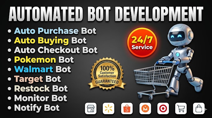 do auto buying bot, target bot, walmart bot, pokemon bot, auto purchase bot