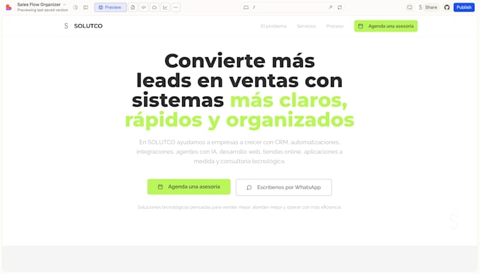 develop cro landing page with lovable