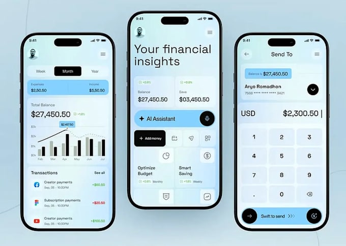 build ai personal finance app, expense tracker app with pocketguard features