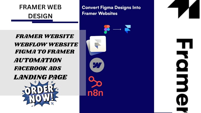 design, redesign framer website, figma to framer or webflow, framer website