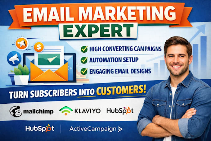 design, set up, klaviyo campaign, mailchimp newsletter, klaviyo workflows