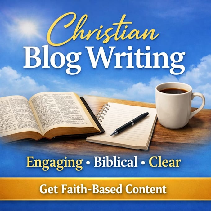 write engaging christian blog posts and faith based articles
