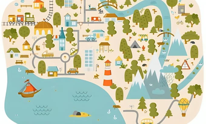 create 3d editable vector map and custom presentation map