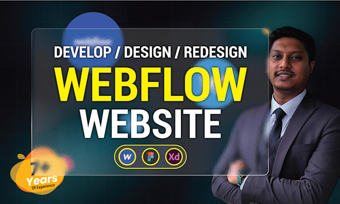 develop webflow website, design or redesign or customize webflow templates