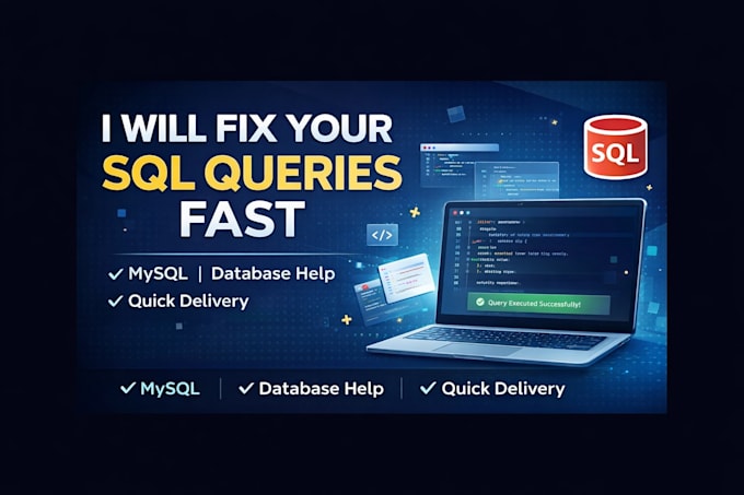 do sql queries, database tasks, and fix your database issues