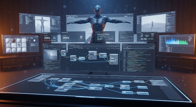 develop unreal engine 5 game blueprint ai system and prototype