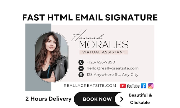 do fast clickable email signature