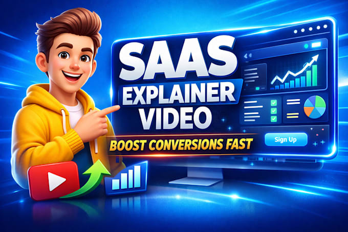 create saas explainer video, demo video, UI animation for your app