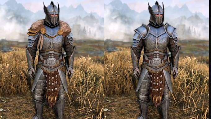 create, edit or port skyrim se and fallout 4 weapon and armor mods