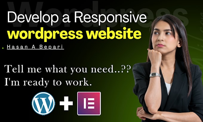 develop a responsive wordpress website