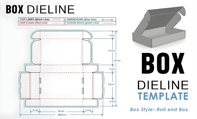 do packaging design, dieline, product packaging box design and packaging dieline