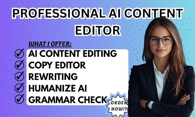 humanize ai generated content proofread and formatting