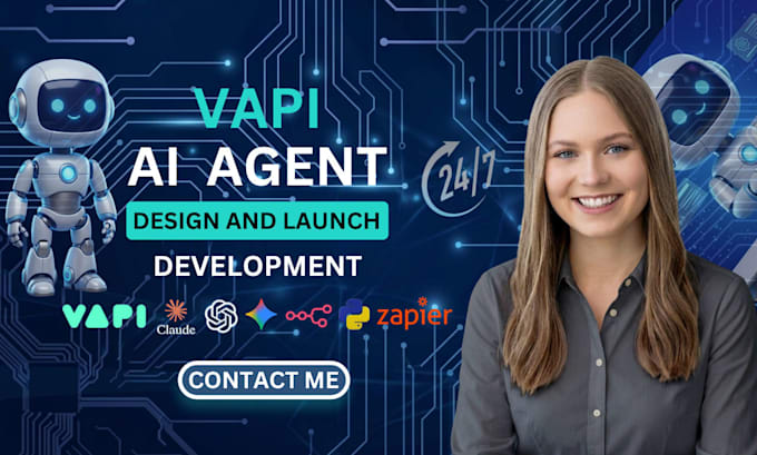 develop vapi ai voice agent, ai receptionist that handle inbound, outbound calls