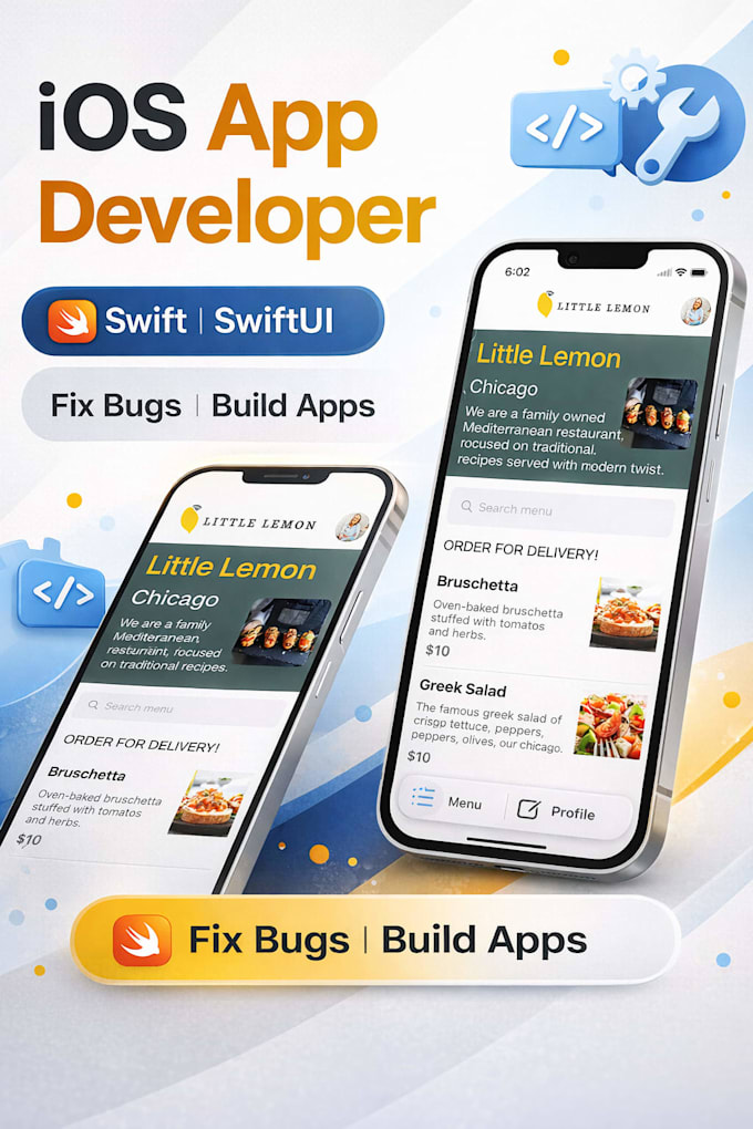 build a modern swiftui ios app with clean UI, API integration, and cart system